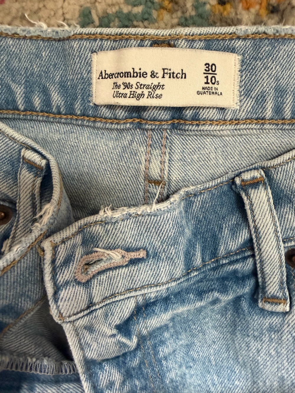 Abercrombie & Fitch 90’s Straight Ultra High Rise Jeans
